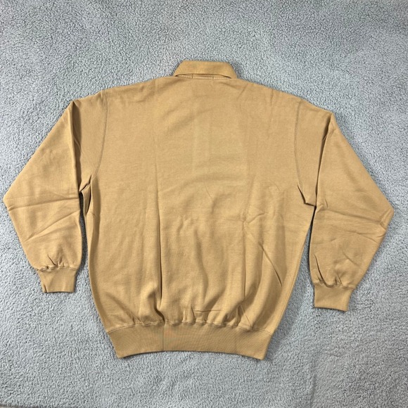 Polo Ralph Lauren Men's Tan Long Sleeve Pullover Sweatshirt Size L VTG NWT - Picture 2 of 9